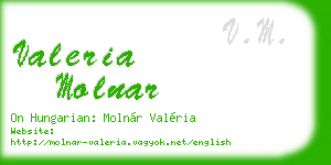 valeria molnar business card